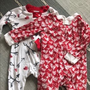 Burts Bees Baby Valentines Pajamas
